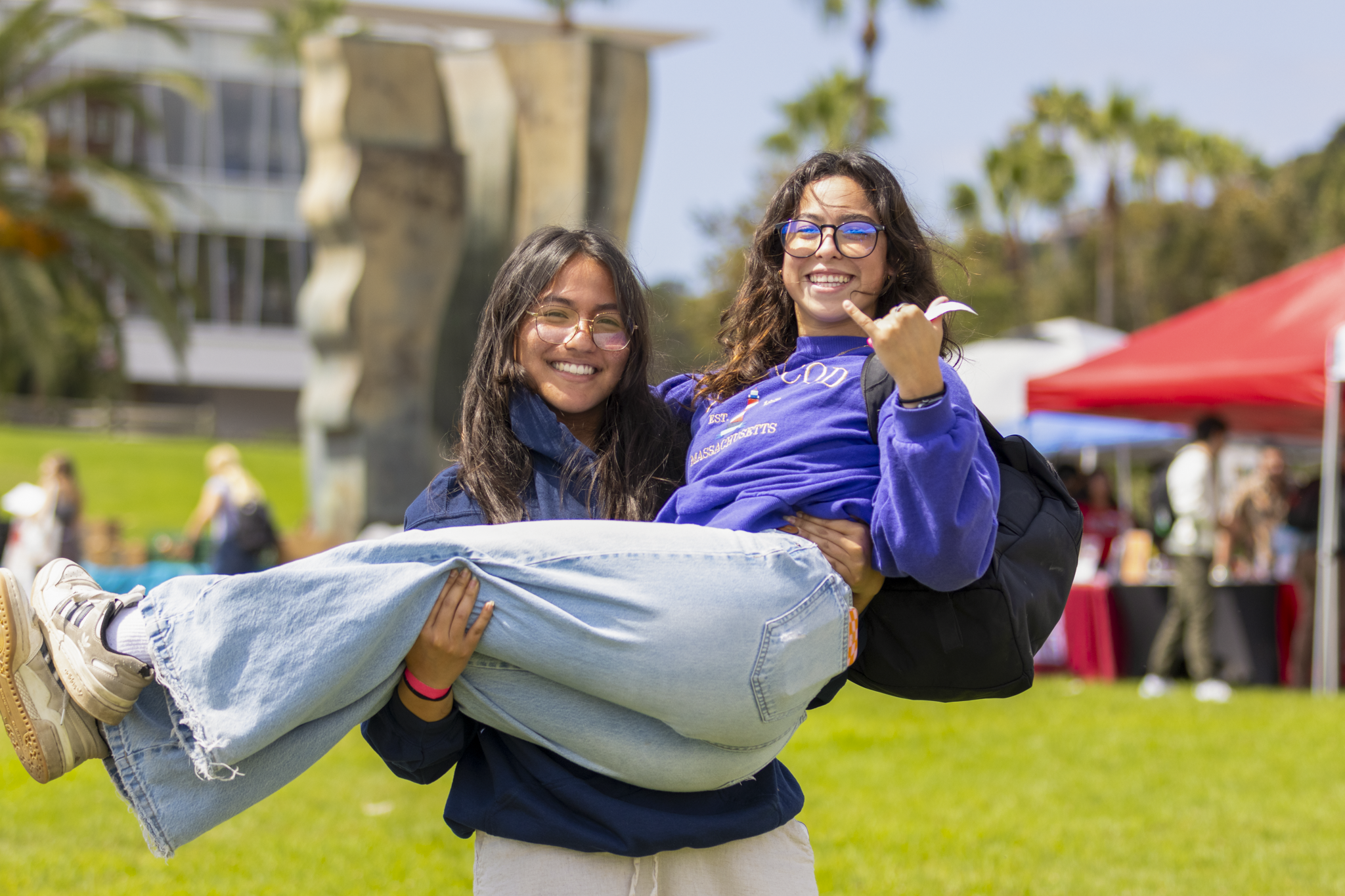 students at the bnc fair